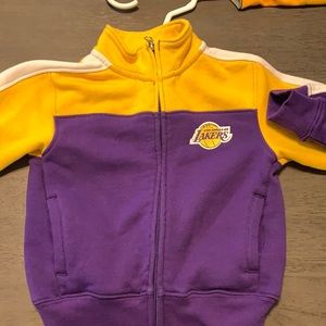 Size 3t crew zip-up jacket and sweat pants set.